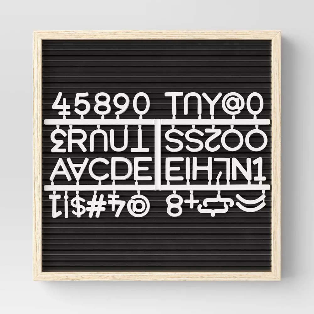 Photo 1 of 11" x 11" Plastic Slat Letterboard - Room Essentials™

