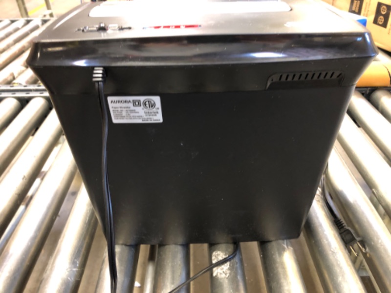 Photo 2 of Aurora AU1200XD Compact Desktop-Style 12-Sheet Crosscut Paper and CD/Credit Card/ Junk Mail Pullout Basket Shredder
