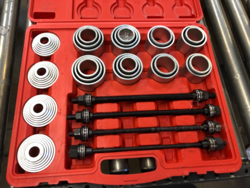 Photo 1 of  Professional Pull Press Sleeve Kit 28 pcs Remove Bushes Bushing Bearings Seals
