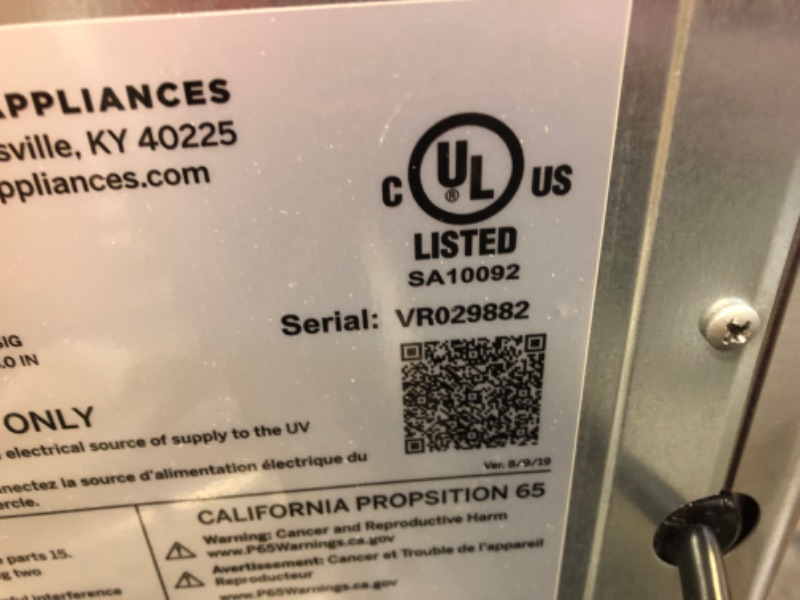 Photo 5 of GE Profile Opal | Countertop Nugget Ice Maker with Side Tank | Portable Ice Machine Makes up to 24 lbs. of Ice Per Day | Stainless Steel Finish
