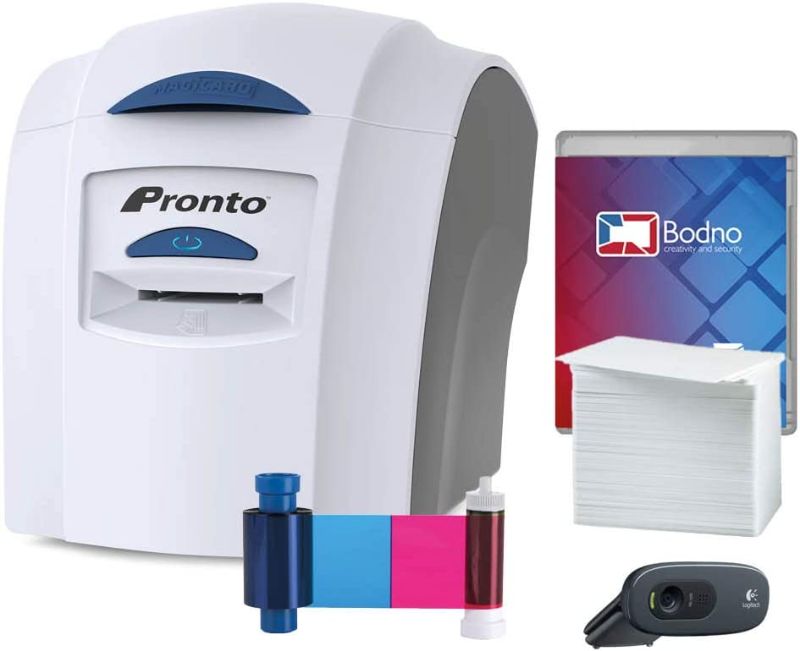 Photo 1 of Magicard Pronto ID Card Printer with Bodno ID Software and Camera----Doesnt come with supplies, Used, Fully funtional