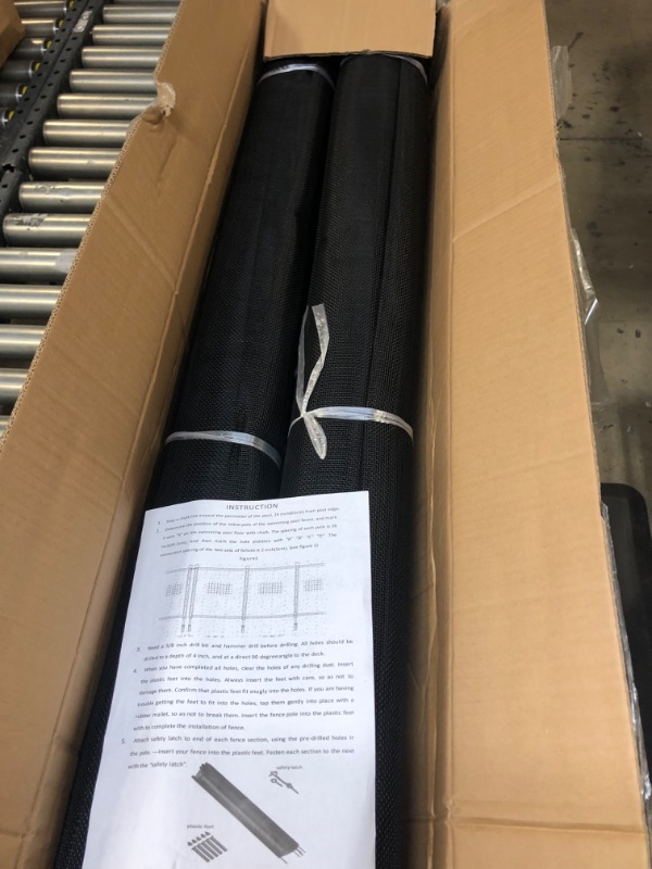 Photo 1 of  Swimming Pool Fence in Ground Pool Safety Fencing, Black
