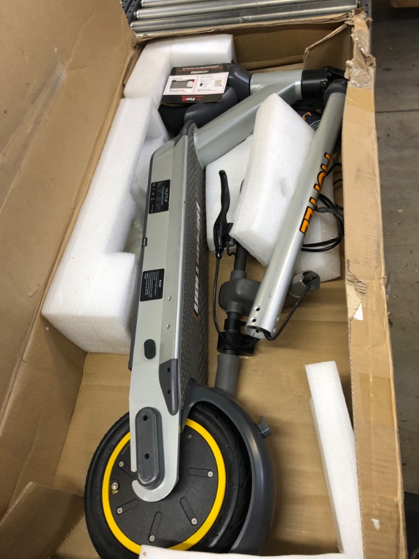 Photo 5 of 10 Inches Foldable Electric Scooter - Unique Performance and Upgraded Pneumatic Tire Foldable Commuter, Suitable for Adult and Easy to Store and Transport - HURES36
