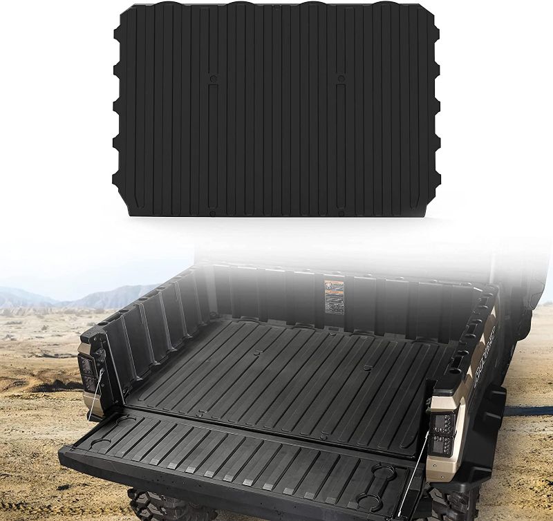 Photo 1 of A & UTV PRO Ranger Rubber Bed Liner, Compatible with 2018-2022 Polaris Ranger XP 1000 Crew Cargo Truck Rear Bed Mat , All Weather TPE Material Protection Accessories
