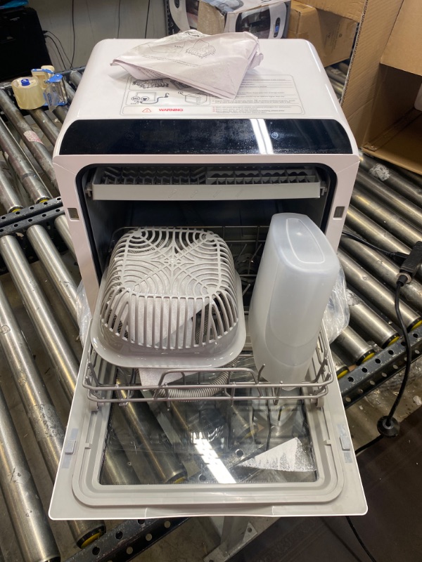 Photo 2 of ***SOLD FOR PARTS ONLY***Kapas Portable Countertop Dishwasher, 5 Washing Programs