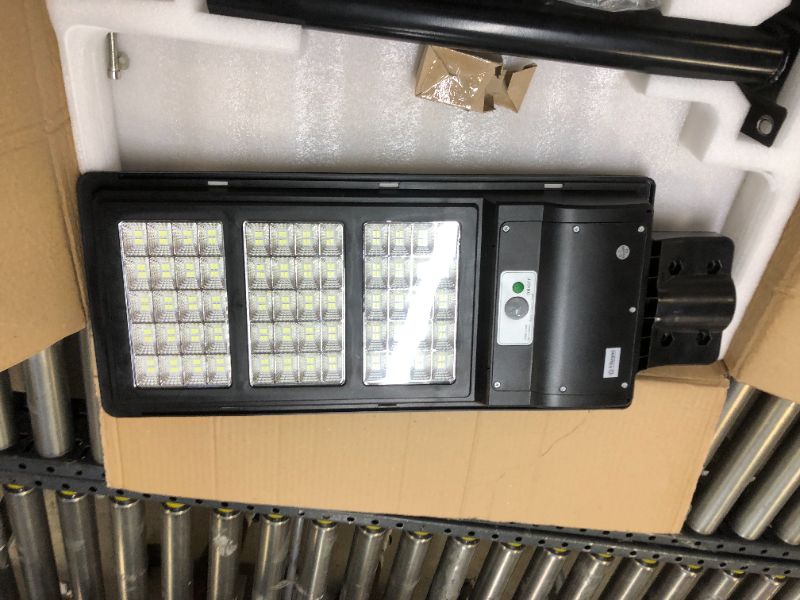 Photo 4 of 300W Solar Street Lights Outdoor,30000LM 240 LEDs, Dusk to Dawn Solar with Motion Sensor and Remote Control, Flood Light, Suitable for courtyards, Gardens, Streets, Basketball Courts wall garage porch
