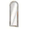 Photo 1 of Be the first to ask a question for NEUTYPE 64 in. x 21 in. Rustic Arch Solid Wood Framed Steps White Full Length Leaning Mirror
