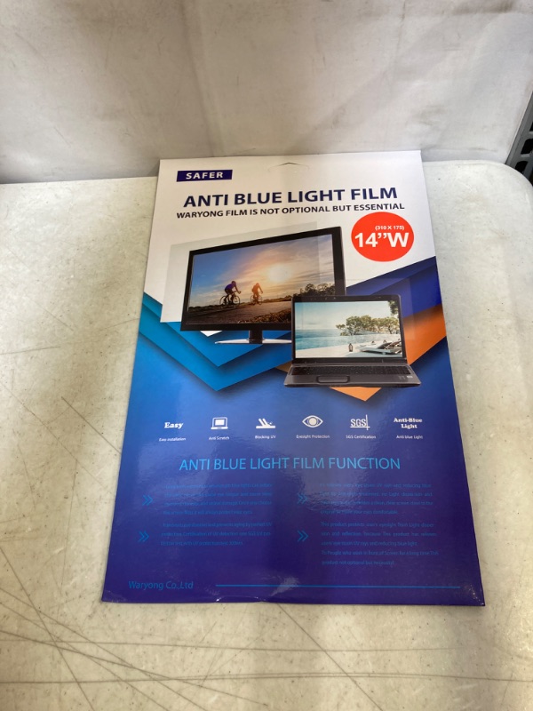 Photo 1 of BLUE LIGHT BLOCKING SCREEN FILM FOR 14 (FACTORY SEALED)