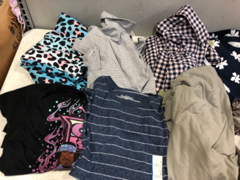 Photo 2 of BOX LOT---- VARIOUS MENS CLOTHING ITEMS AND SIZES