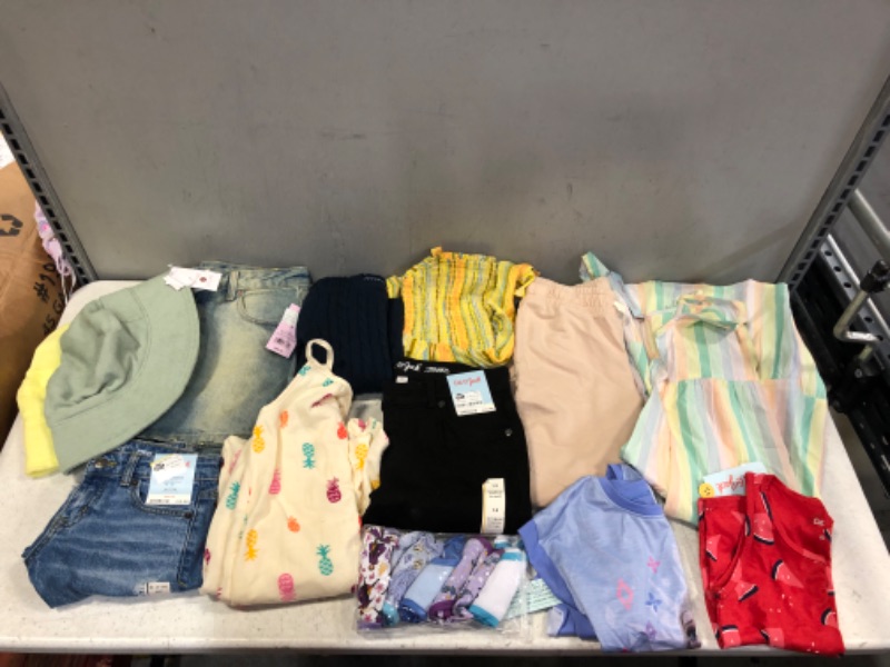 Photo 1 of BOX LOT---- VARIOUS GIRLS CLOTHING ITEMS AND SIZES