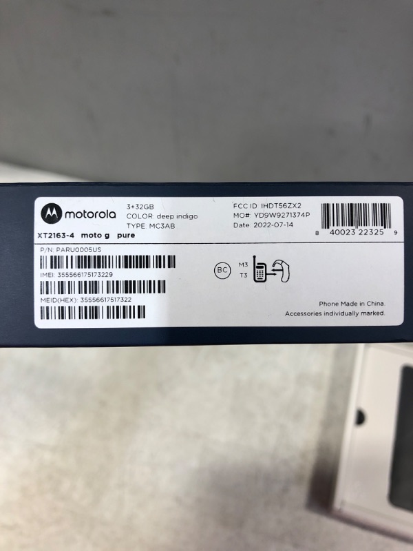 Photo 3 of Motorola Moto G Pure Unlocked (32GB) - Blue

