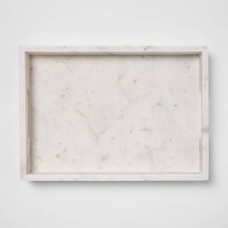 Photo 1 of 14" x 10" Decorative Marble Rectangle Tray MARBLE - Project 62™

