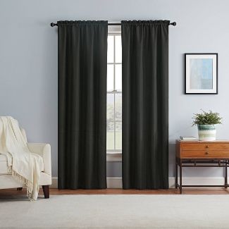 Photo 1 of 1pc Blackout Braxton Thermaback Window Curtain Panel - Eclipse--Size
42"W x 63"L

