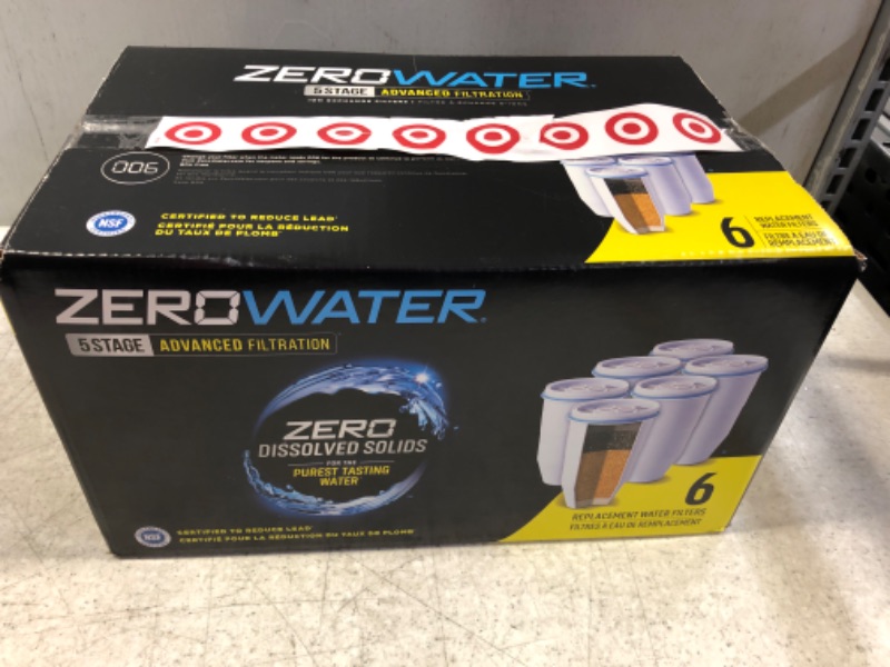 Photo 2 of ZeroWater 6pk Replacement Filters - ZR-006-TG

