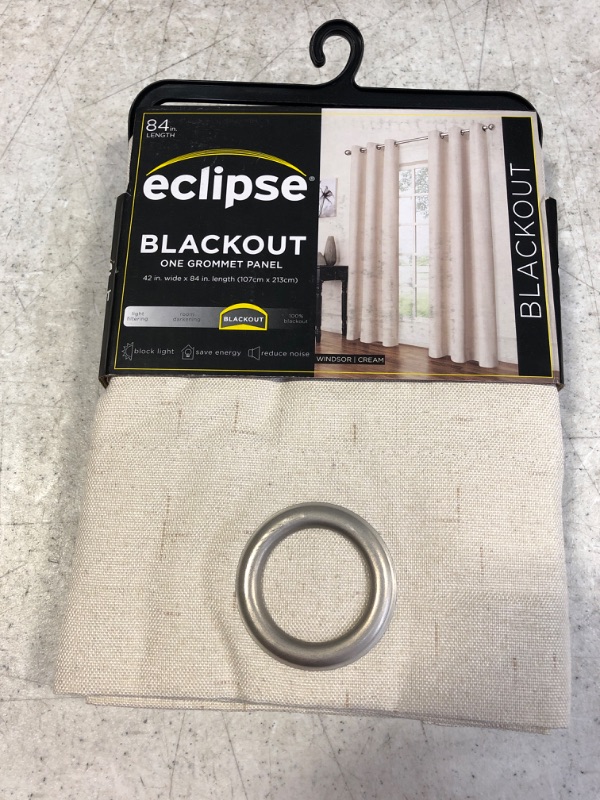 Photo 2 of 1pc 42"x84" Blackout Windsor Window Curtain Panel - Eclipse
