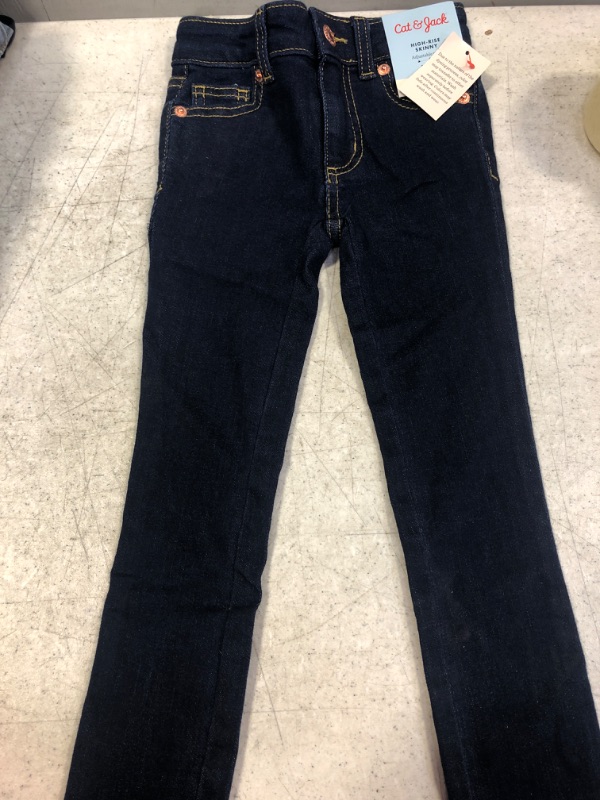Photo 2 of  Girls' High-Rise Ultimate Stretch Skinny Jeans - Cat & Jack Sz 5