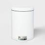 Photo 1 of 5l Round Step Trash Can White - Brightroom™ : Target 