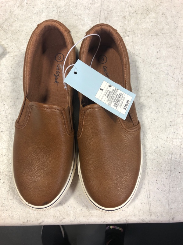 Photo 2 of Boys' Enzo Slip-on Sneakers - Cat & Jack™ Brown 3 - Target