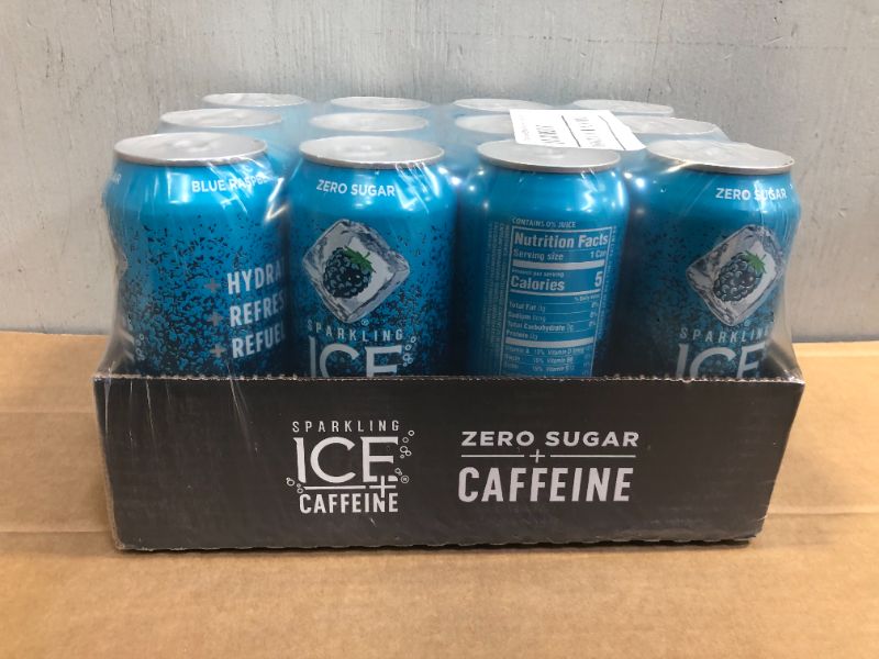 Photo 4 of +Caffeine Zero Sugar Blue Raspberry Sparkling Water 