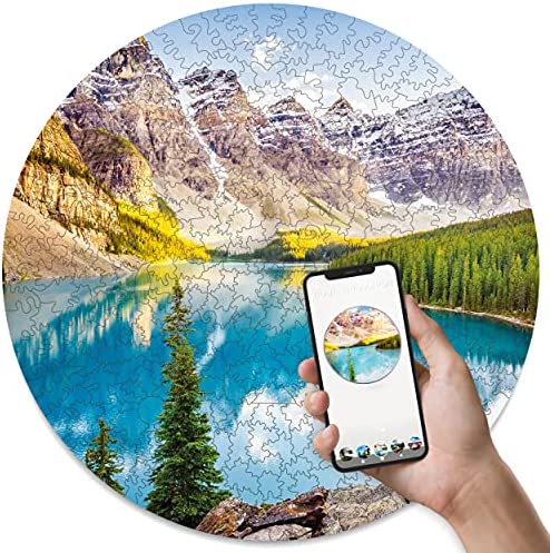 Photo 1 of Amazon.com: Wooden Jigsaw Puzzles for Adults - Unique Round 