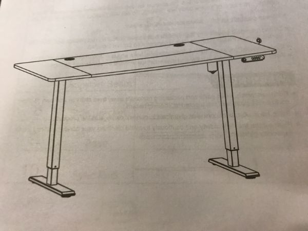 Photo 1 of ELECTRIC HEIGHT ADJUSTABLE STANDING DESK - 63 X 30 