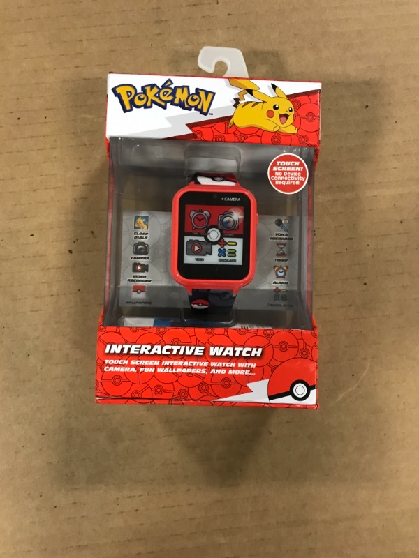 Photo 2 of  Boys' Pokémon Interactive Watch - Black/Red

