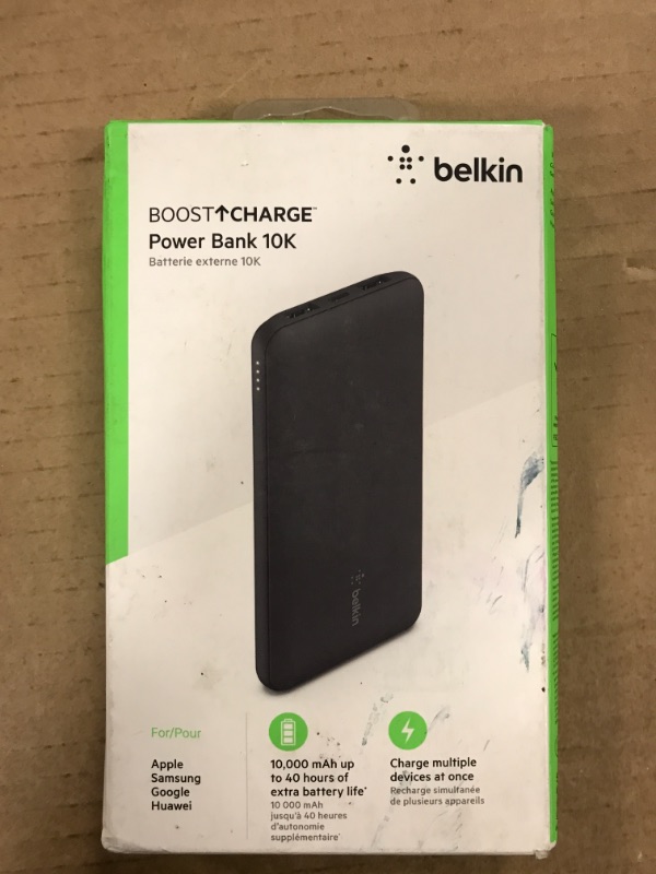 Photo 2 of Belkin BPB011btBK 10000 mAh 15W USB A C Power Bank