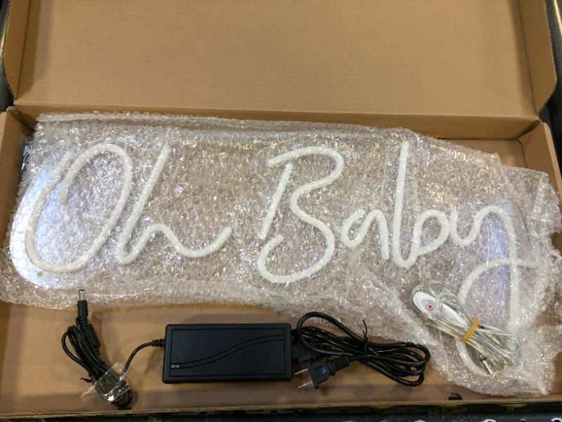 Photo 4 of  Oh Baby Neon Sign 22''inches  x9''Inches 