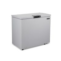 Photo 1 of NewAir 7 Cu. Ft. Compact Chest Freezer in Cool Gray, Digital Temperature Control, Fast Freeze Mode, Door Alarm, Wire Basket, Self-Diagnostic System, and LED Lighting

