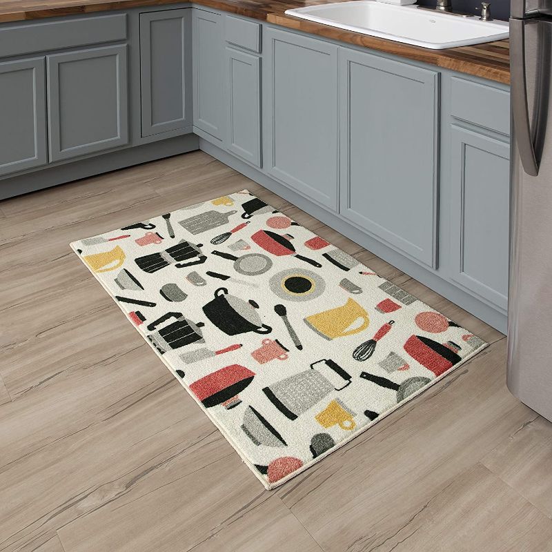 Photo 1 of Mohawk Home Machine Washable Printed Novelty Kitchen Rug, Everything Kitchen (2' 6" x 4' 2")
