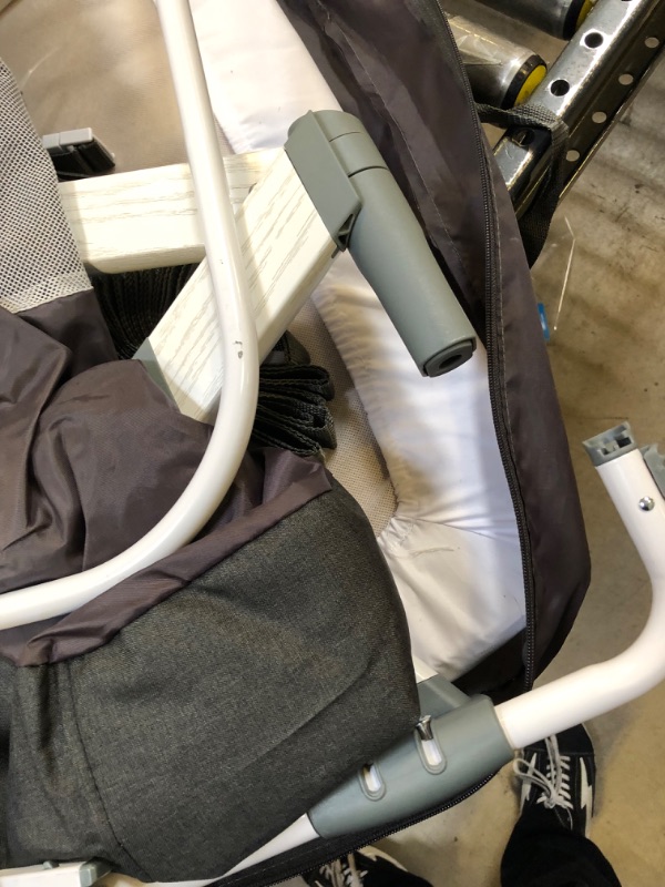 Photo 1 of Evolur Stellar Bassinet and Bedside Sleeper, Easy to Fold and Carry, Lightweight and Portable Baby Bassinet, Height Adjustable, Mattress Pad Included, Beige
