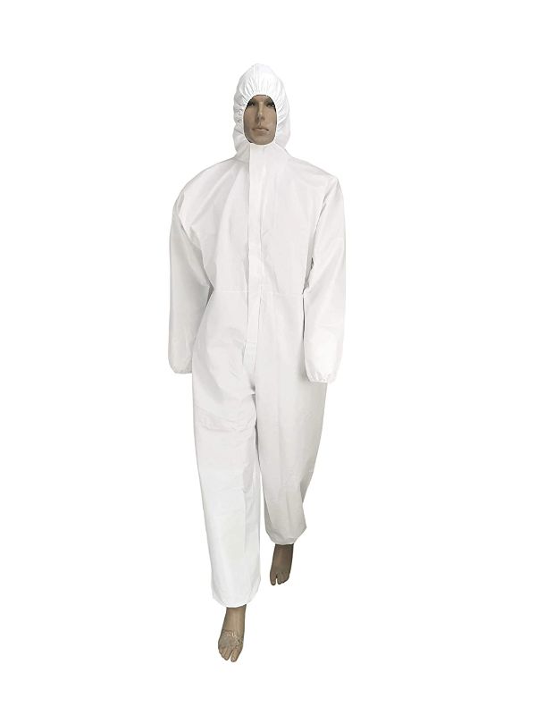 Photo 1 of 3 PACK Seniorwear Disposable Isolation Coveralls - L
