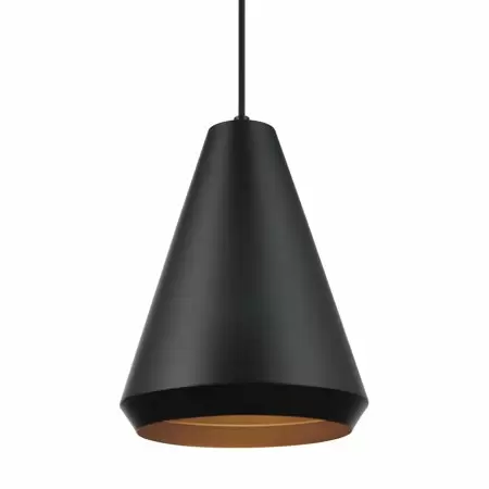 Photo 1 of Globe Electric Harvey 1-Light Matte Black Pendant Lighting, 60341
