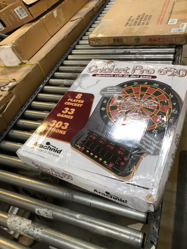 Photo 2 of Arachnid Cricket Pro Tournament-quality Electronic Dartboard with Micro-thin Segment Dividers for Dramatically Reduced Bounce-outs and NylonTough Segments for Improved Durability and Playability
(UNABLE TO TEST FUNCTIONALITY)