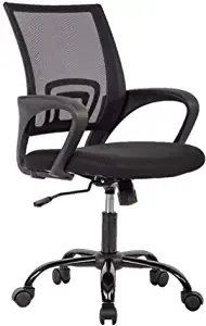 Photo 1 of Office Chair Ergonomic Cheap Desk Chair Mesh Computer Chair Lumbar Support Modern Executive Adjustable Stool Rolling Swivel Chair for Back Pain, Black