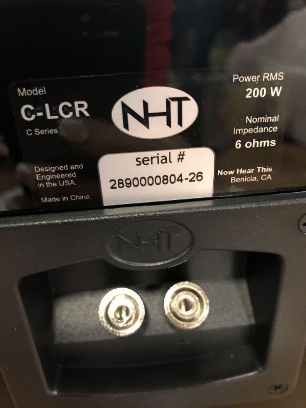 Photo 4 of NHT C-LCR Center Channel Speaker