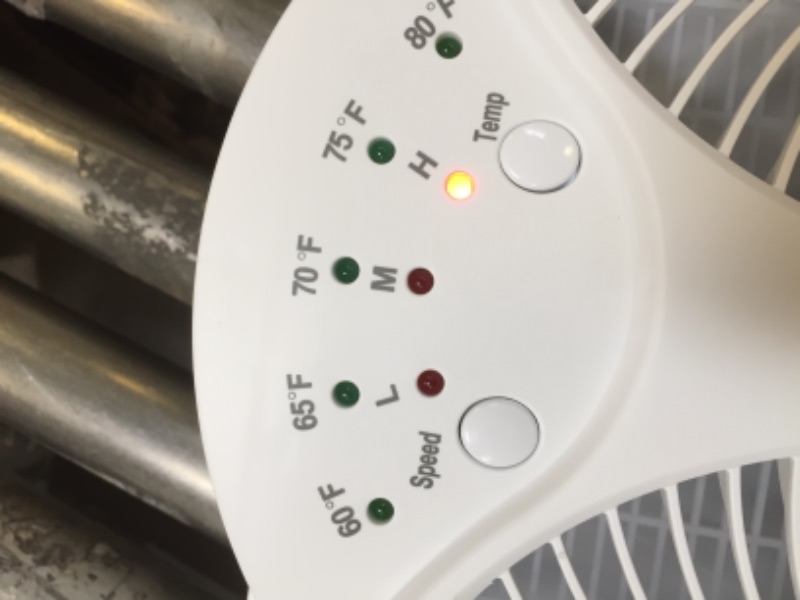 Photo 4 of Genesis Twin Fan High Velocity Reversible AirFlow Fan, LED Indicator Lights Adjustable Thermostat & Max Cool Technology, ETL Certified, White (A1WINDOWFAN)
