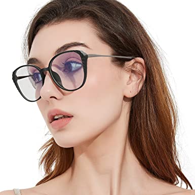 Photo 1 of FIMILU Classic Blue Light Glasses for Women, Anti Eye Eyestrain Reading Computer Gaming Glasses Non Prescription
