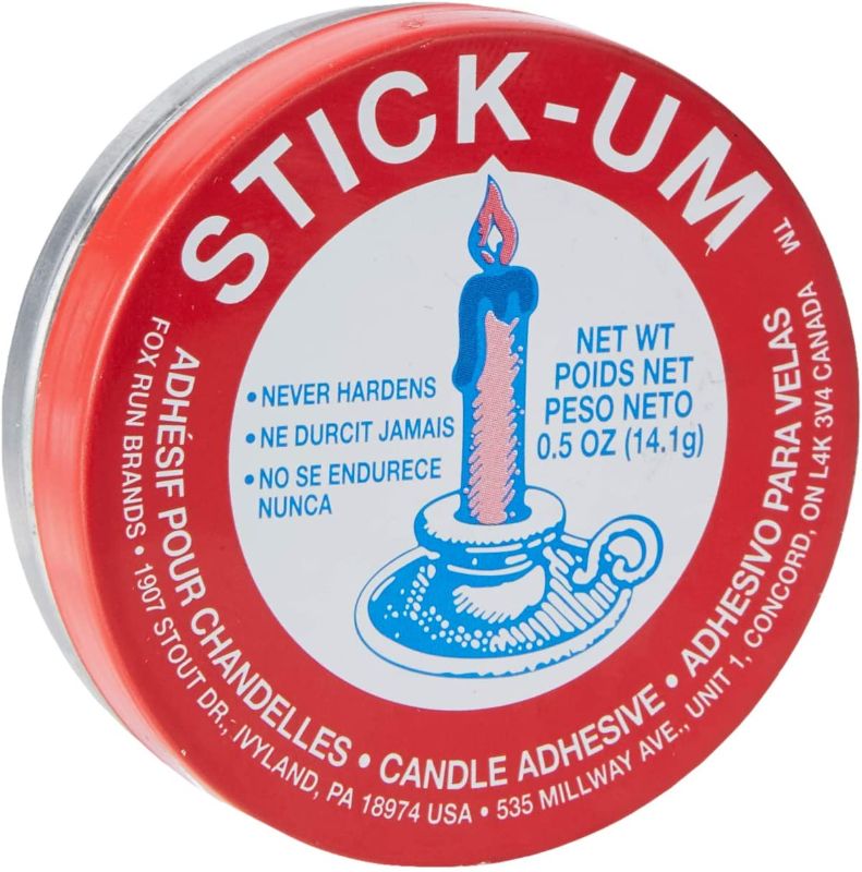 Photo 1 of 2x Fox Run Stick-Um Candle Adhesive, 0.5-Ounce
