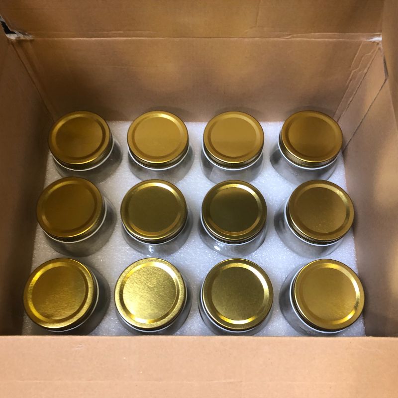 Photo 2 of 24 Pack 300 ml 10oz Glass Mason jars With Regular Mouth Lids, Perfect Containers for Jam, Honey, Candies,Wedding Favors, Decorations, Baby Foods.