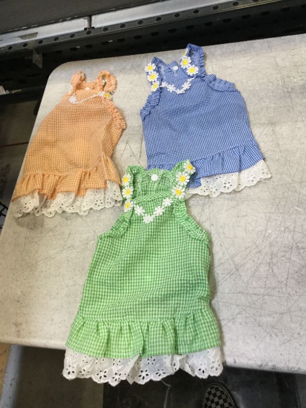 Photo 1 of 3 pcs size small dog dresses 