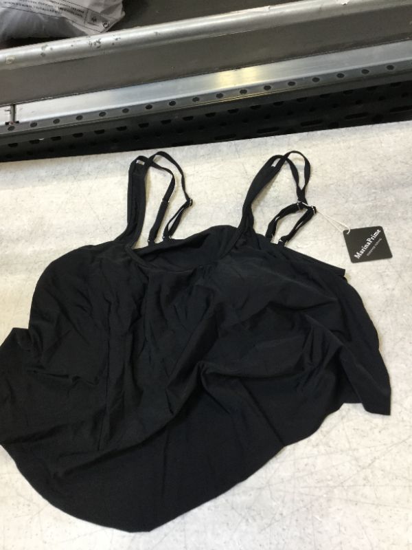 Photo 2 of MarinaPrime Womens Suits Two Pieces Flounce Top High Waist Bottom Tankini Sets Flowy Beach Swimwear size 2xl 