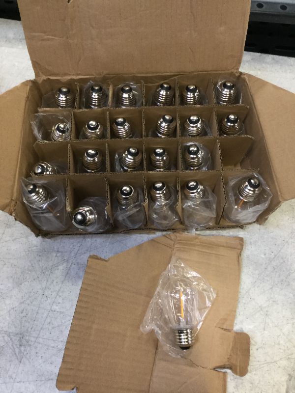 Photo 1 of 24 PACK led s14 REPLACEMENT CLEAR LIGHT BULBS 