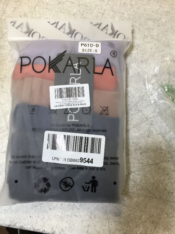 Photo 2 of POKARLA 6 Pack Womens Cotton Hipster Underwear Ladies Panties Regular & Plus SIZE SMALL 
