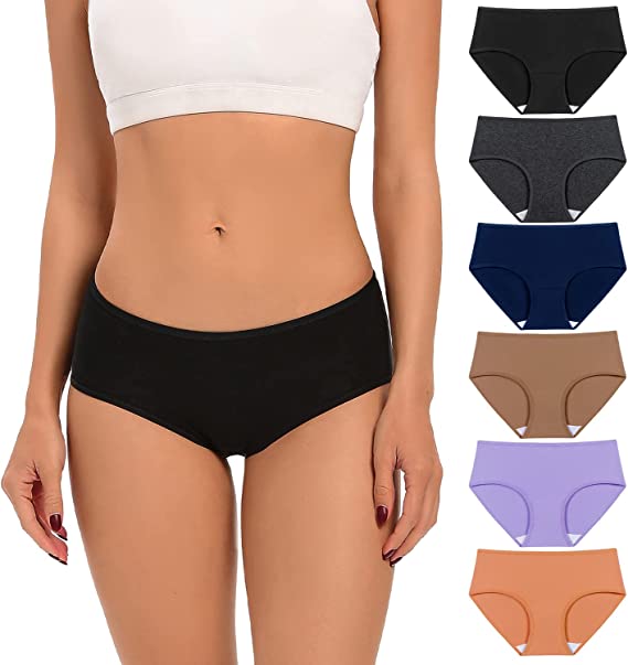 Photo 1 of POKARLA 6 Pack Womens Cotton Hipster Underwear Ladies Panties Regular & Plus SIZE SMALL 
