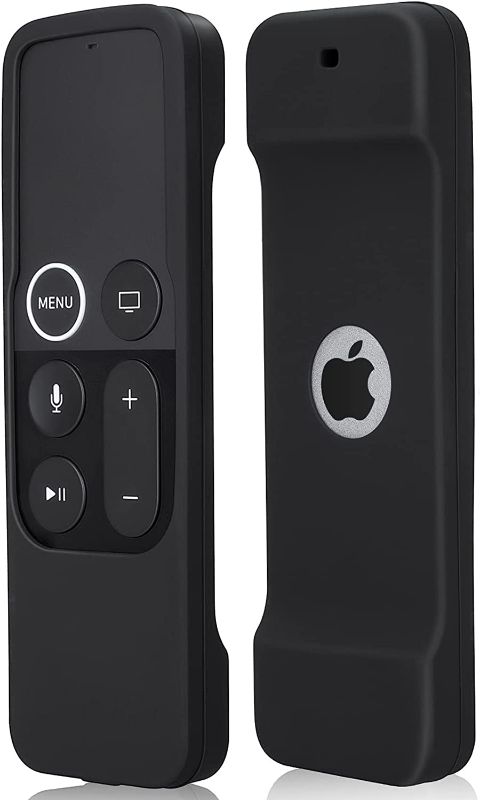 Photo 1 of LOUTOC Remote Case for Apple TV 4th / 5th /4K Generation of Siri Remote(1st Gen)?Anti Slip Shock Proof Silicone Remote Cover Case with Black Lanyard 2 PK