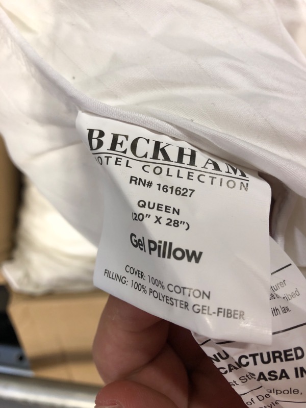 Photo 4 of Beckham Hotel Collection Bed Pillows for Sleeping - Queen Size, Set of 2 - Cooling, Luxury Gel Pillow for Back, Stomach or Side Sleepers
