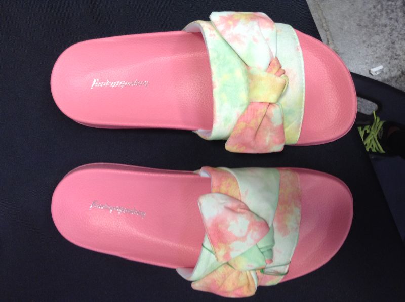 Photo 2 of FUNKYMONKEY Women's Slides Sandals Bowknot Beach Casual Comfort Slippers 7