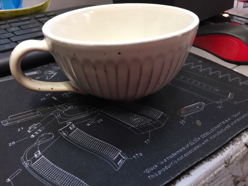 Photo 1 of Bicrops Ceramic Soap Dish with Handle for Men, Wide Mouth, Large Capacity, Easier to Join