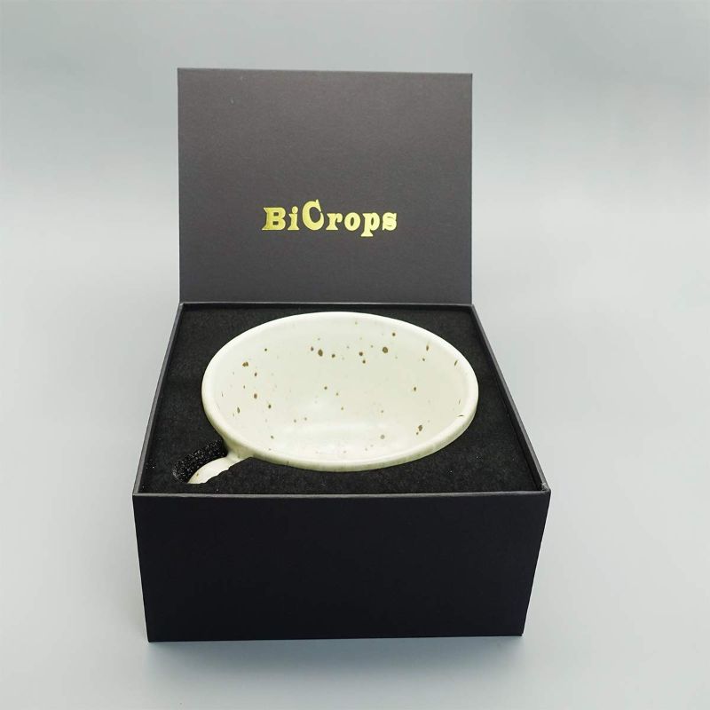 Photo 1 of Bicrops Ceramic Soap Dish with Handle for Men, Wide Mouth, Large Capacity, Easier to Join